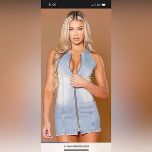 Revice vixen denim dress XS